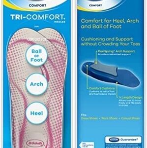Dr. Scholl's Tri-Comfort Insoles - for Heel, Arch Support and Ball of Foot